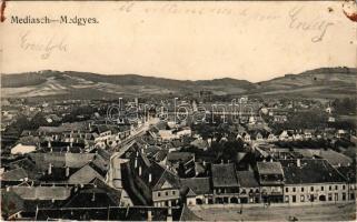 1917 Medgyes, Mediasch, Medias; látkép. Fritz Guggenberger kiadása / general view (EK)