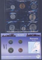 Málta 1972. 2m-50c 8klf db + Románia 2005. 1B-50B 4klf db; össz. 2db szett T:1