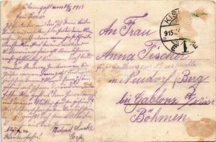 1915 Budapest VI. Teréz körút, Nyugati pályaudvar, vasútállomás, villamos (r)