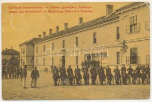 1908 Szászváros, Broos, Orastie; Városi gyalogsági laktanya. W. L. 1676. / Städtische Infanterie Kaserne / K.u.k military infantry barracks (fl)