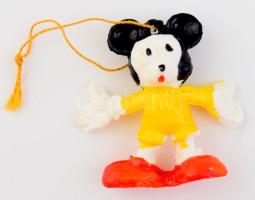 Retró műanyag Mickey egér figura, m: 5 cm