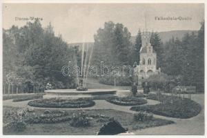 Vatra Dornei, Dornavátra, Bad Dorna-Watra (Bukovina, Bucovina, Bukowina); Falkenhein Quelle. Verlag Eisig Schäfer / mineral water spring, fountain
