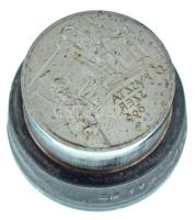 Tóth Sándor (1933-2019) DN "Szeged Tourist Idegenforgalmi Hivatal / Ópusztaszer 896" emlékérem előlapi verőtő, készült az érem kibocsátásának idején a Pénzverőben (42,5mm)