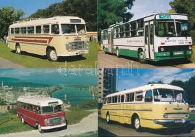 AUTÓBUSZ - 14 db MODERN képeslap / AUTOBUS - 14 modern postcards