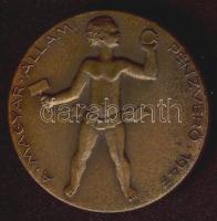 1947 "Magyar Állami Pénzverő-Bort, búzát, békességet" br emlékérem T:2