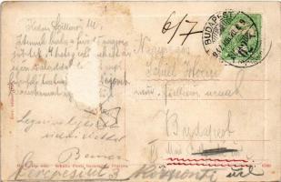 1912 Pöstyén, Pistyan, Piestany; Király sor, Király villa, Amália udvar. W.L. Bp. 053. Schultz Paula...