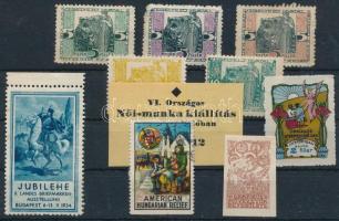 1915-1931 10 klf magyar levélzáró és segélybélyeg