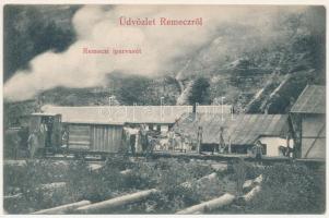Jádremete, Remecz (Remete), Remeti; iparvasút, gőzmozdony / industrial railway, locomotive