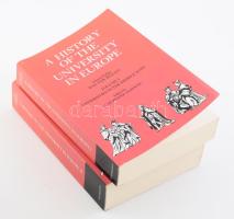 Walter Rüegg - Hilde de Ridder-Symoens (szerk.): A History of the University in Europe. Vol. I-II. I.: Universities in the Middle Ages. II.: Universities in Early Modern Europe (1500-1800). Cambridge, 2010, Cambridge University Press, XXVIII+506 p.; XXV+(1)+693 p. Angol nyelven. Kiadói papírkötés. / In English language. Paperback.