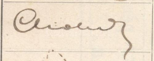 1922 Egyetemi leckekönyv Dr. Cholnoky Jenő saját kezű aláírásával