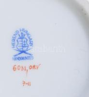 Herendi D'or et Vert mintás bonbonier, jelzett, kis kopással, d: 11,5 cm