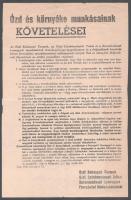 1956 Forradalmi röplapok, Ózd és környéke, Újpest, 4 db