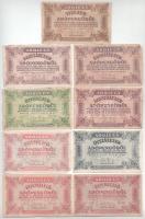 1946. 10.000AP sorszámmal, vízjeles papíron + 50.000AP sorszámmal, vízjeles papíron + 100.000AP (3xklf: sorszámmal, vízjeles papíron + sorszám nélkül, vízjeles papíron + fehér papíron) + 500.000AP fehér papíron + 1.000.000AP (3xklf: 5 számjegyű sorszámmal, vízjeles papíron + 6 számjegyű sorszámmal, vízjeles papíron, fordított címerrel + fehér papíron) T:F, közte 2db VG
