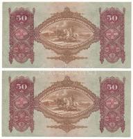 1932. 50P (2x) sorszámkövetők "D 258 047258 - D 258 047259" T:AU,XF
Adamo P14