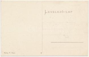 Segesvár, Schässburg, Sighisoara; utca részlet, piac, Josef Girscht üzlete. W. Nagy kiadása / street...