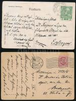 cca 1910 dr. Rajner Lajos püspöknek és Madarász István apátnak szóló 2 db képeslap