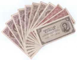 1946. 10.000BP (8x) + 100.000BP (2x) + 1.000.000BP T:F,VG, kis szakadások, firka