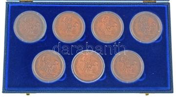 Fritz Mihály (1947-) 1991. "II. János Pál Pápa Budapesten" kétoldalas bronz emlékérem (42,...