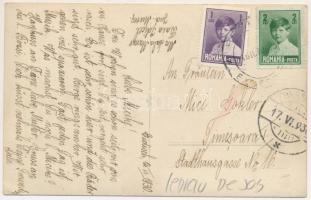 1930 Alsóidecs, Alsó-Idecs, Idecs, Eidisch, Ideciu de Jos; utcakép, helyi lakosok ünneplőben / stree...