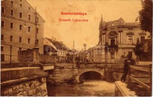1908 Besztercebánya, Banská Bystrica; Kossuth Lajos utca, Első Beszterczebányai Hengermalom. W.L. 528. / street, rolling mill (EK)