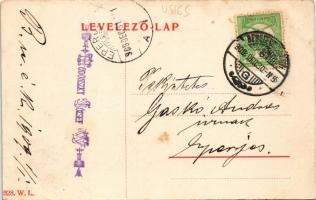 1908 Besztercebánya, Banská Bystrica; Kossuth Lajos utca, Első Beszterczebányai Hengermalom. W.L. 52...