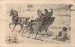 Sleighing couple (EK)