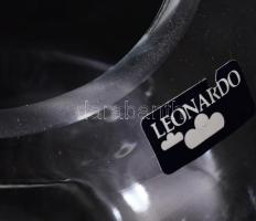 Leonardo design kristály gömbváza, jelzett, hibátlan, m: 14 cm