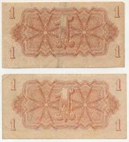 Csehszlovákia 1944. 1K (2x) T:F
Czechoslovakia 1944. 1 Koruna (2x) C:F
Krause P#45a