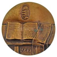 Asszonyi Tamás (1942-) 1995. "100 éves az állami anyakönyvezés" bronz emlékérem (96mm) T:UNC