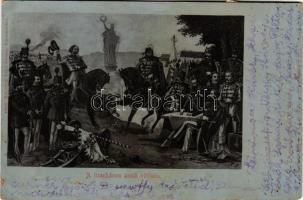 Nagyvárad, Oradea; A tizenhárom aradi vértanú. Rakottyay Lajos kiadása / the 13 martyrs of Arad. photo (felületi sérülés / surface damage)