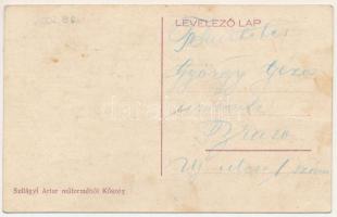 Bardóc, Bradut; Református templom és paplak, községháza, szövetkezet. Szilágyi Artur kiadása / Calv...