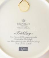 Villeroy &amp; Boch szecessziós stílusú dísztál, jelzett, hibátlan, d: 25 cm