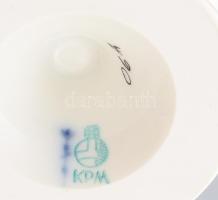 1913 KPM kétszemélyes hatrészes kávészervírozó szett, jelzett, hibátlan, m: 22 cm alatt