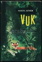 Fekete István: Vuk. Állatregény. Csergezán Pál rajzaival. Bp., 1967, Móra, 87+(1) p. Második kiadás. Kiadói egészvászon-kötés, minimálisan sérült kiadói papír védőborítóban, ex libris-szel.