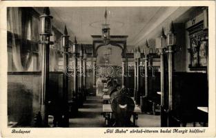 1943 Budapest II. Gül Baba söröző és étterem a budai Margit hídfőnél, belső (EK)