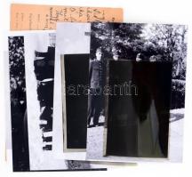 5 db katonai témájú fotó negatív és pozitív, hozzá tábori posta levlap