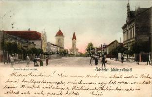 1905 Mátészalka, Kossuth utca, zsinagóga. Weisz Zsigmond kiadása