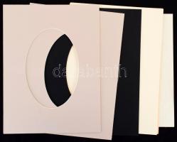 6 db karton paszpartu kb 15x10cm-es kivágással