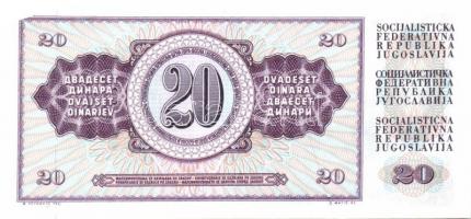 Jugoszlávia 9db (8klf) modern bankjegy T:I