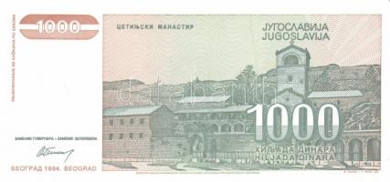 Jugoszlávia 9db (8klf) modern bankjegy T:I