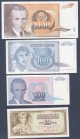 Jugoszlávia 9db (7klf) modern bankjegy T:I