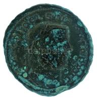 Római Birodalom 302-303. Diocletianus / Egyiptom / Alexandria Follis bronz (7,95g) T:XF,VF Roman Empire 302-303. Diocletianus / Egypt / Alexandria Follis bronze "IMP C DIOCLETIANVS P F AVG / GENIO POPVLI ROMANI - S - A-P - ALE" (7,95g) C:XF,VF RIC 34a