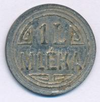 Csehszlovákia / Érsekújvár ~1920-1938. "Vasutasok Fogyasztási Szövetkezete - Érsekújvár / 1 liter Tej" fém bárca (25mm) T:VF oxidáció Czechoslovakia / Nové Zámky ~1920-1938. "Potravné Družstvo Železničiarov - Nové Zámky / 1 L Mléka" token for one litre milk (25mm) C:VF corrosion