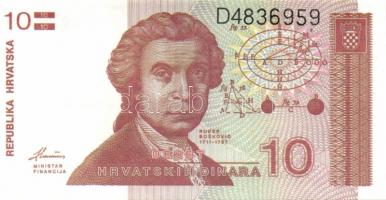 Horvátország 6 klf db modern bankjegy T:I