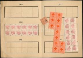 Ausztria 1949 Vöröskereszt igazolvány benne és hozzá tagdíj bélyegek