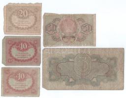 Orosz Birodalom DN(1917) 20R + 40R (2x) + Orosz Szocialista Szövetségi Szovjet Köztársaság DN(1919) ...