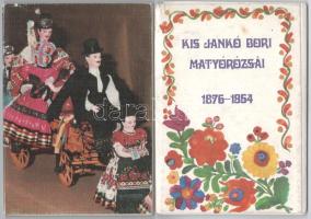2 db MODERN magyar népművészet képeslapfüzet, tokkal / 2 modern Hungarian folklore postcard booklets, with case
