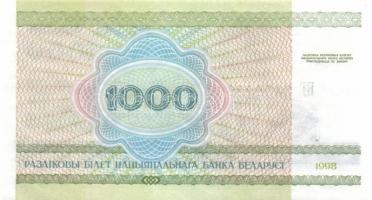 Fehéroroszország 6db (4klf) modern bankjegy T:I,I-(1db)