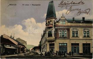 1910 Resicabánya, Resicza, Recita, Resita; Fő utca, Roth Berta és Roth Mór üzlete. Braumüller L. kia...