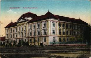 1918 Békéscsaba, Rudolf főgimnázium. Vasúti Levelezőlapárusítás 212. (kis szakadás / small tear)